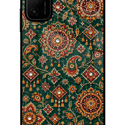 Green Pataka Poco M3 Pro 5G Glass Case