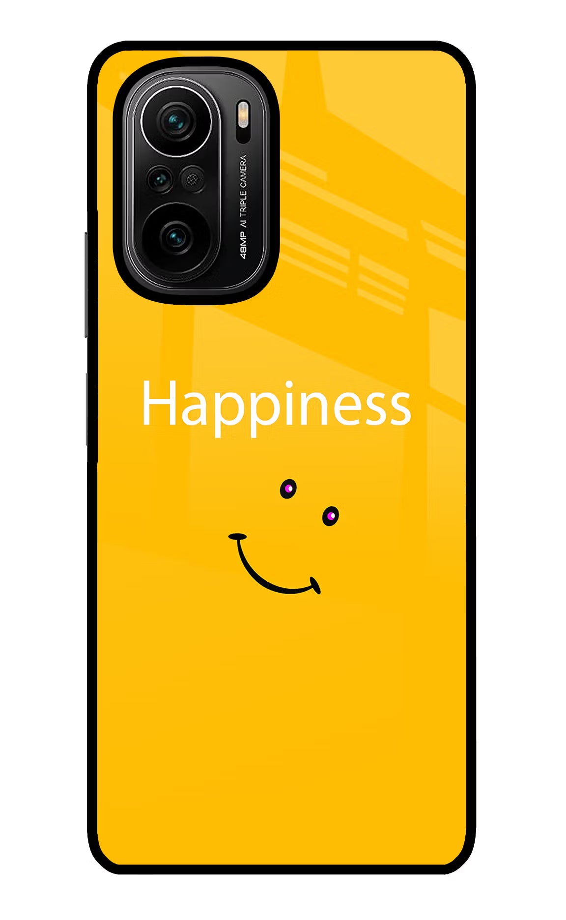 Happiness With Smiley Mi 11X/11X Pro Glass Case Back Cover by Casekaro