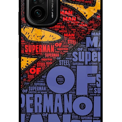 Superman Mi 11X/11X Pro Glass Case Back Cover by Casekaro