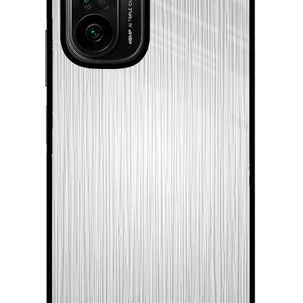Wooden Grey Texture Mi 11X/11X Pro Glass Case Back Cover by Casekaro