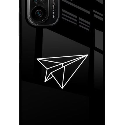 Paper Plane White Mi 11X/11X Pro Glass Case Back Cover by Casekaro