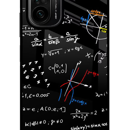 Mathematics Formula Mi 11X/11X Pro Glass Case Back Cover by Casekaro