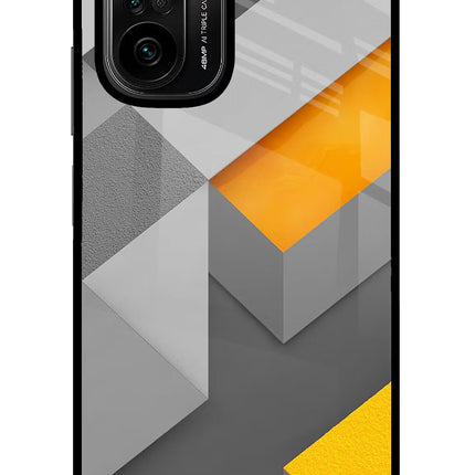 Abstract Mi 11X/11X Pro Glass Case Back Cover by Casekaro