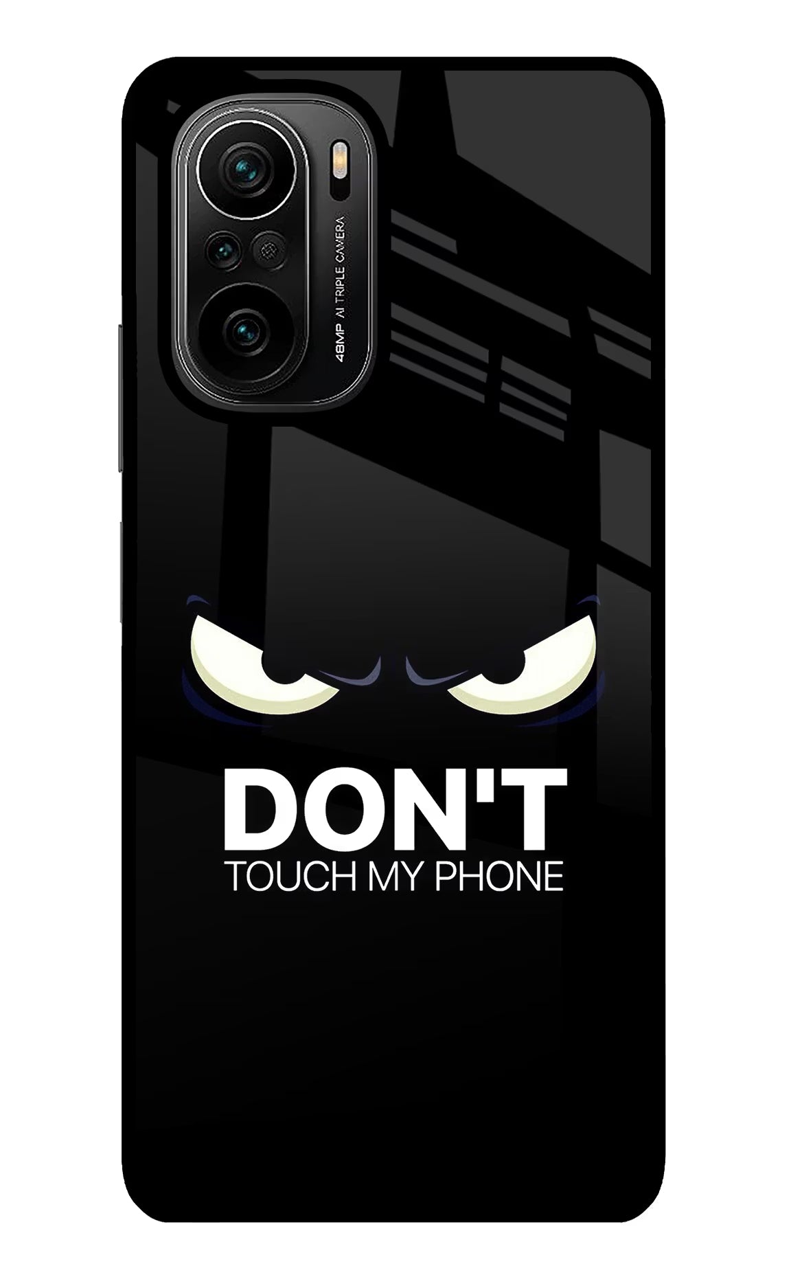 Don'T Touch My Phone Mi 11X/11X Pro Glass Case Back Cover by Casekaro