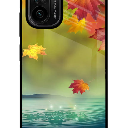 Flowers Mi 11X/11X Pro Glass Case Back Cover by Casekaro