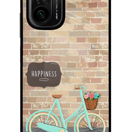 Happiness Artwork Mi 11X/11X Pro Glass Case Back Cover by Casekaro