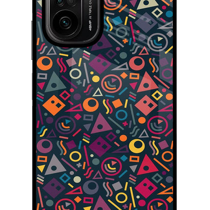 Geometric Abstract Mi 11X/11X Pro Glass Case Back Cover by Casekaro