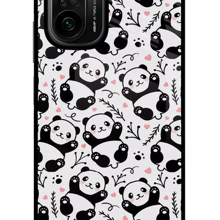 Cute Panda Mi 11X/11X Pro Glass Case Back Cover by Casekaro