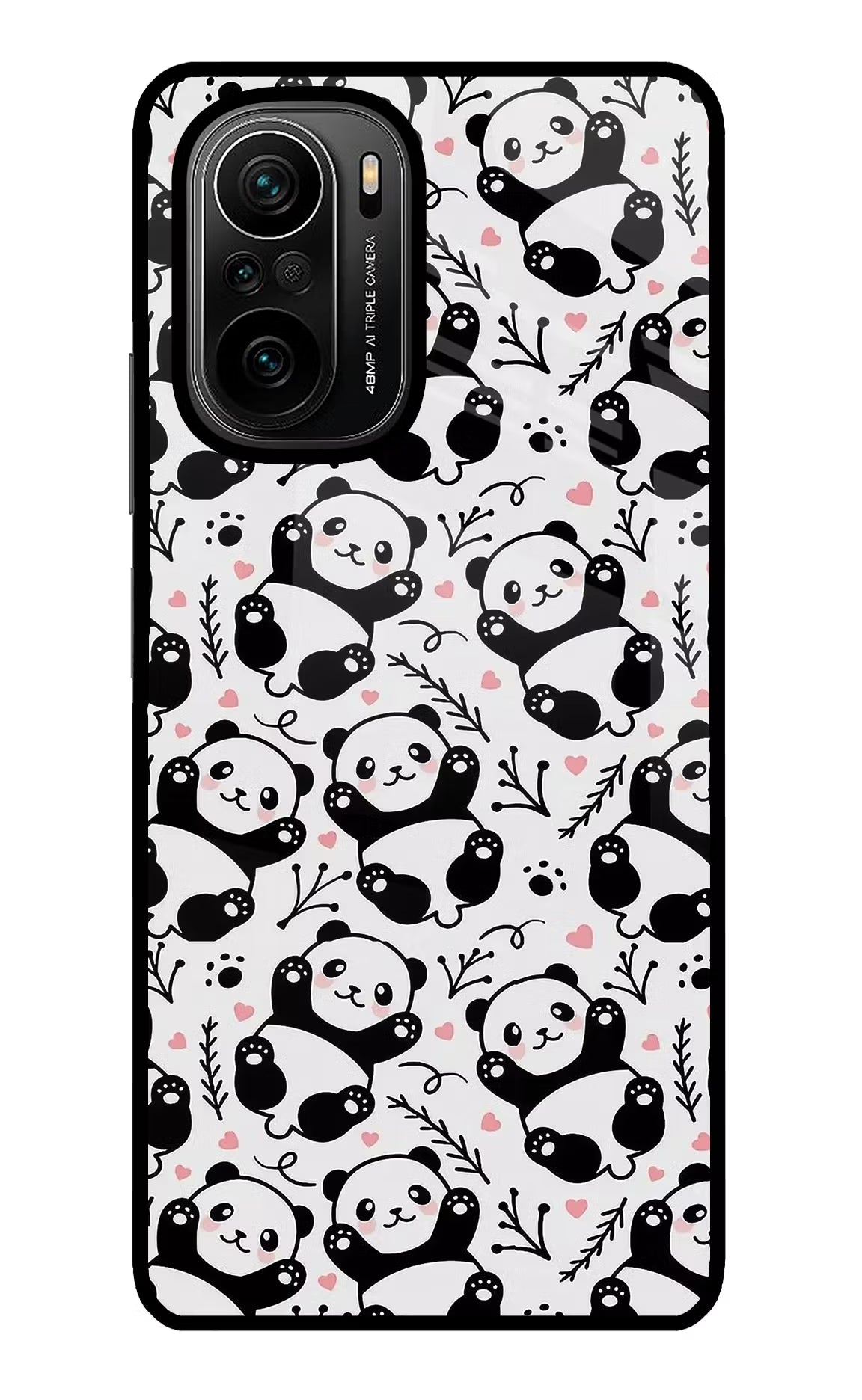 Cute Panda Mi 11X/11X Pro Glass Case Back Cover by Casekaro