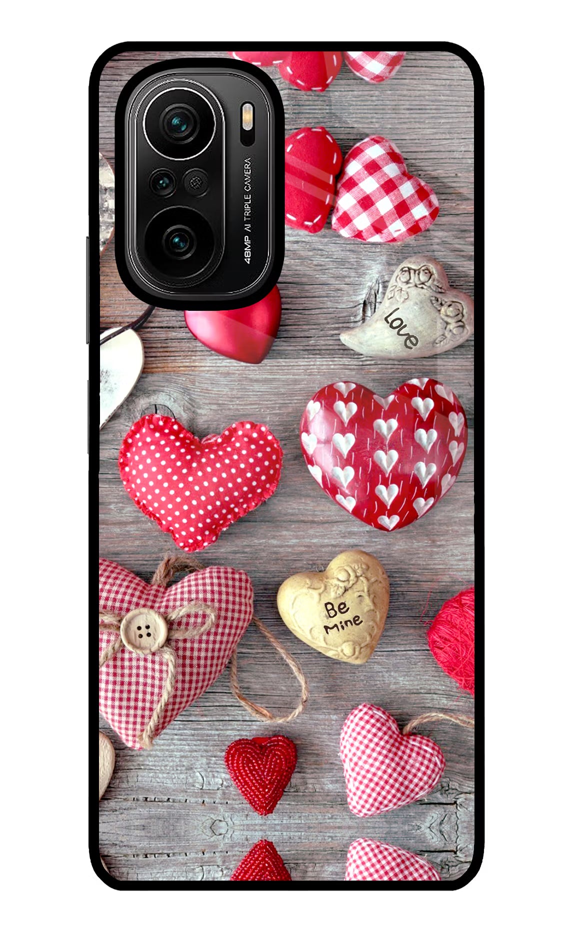 Love Wallpaper Mi 11X/11X Pro Glass Case Back Cover by Casekaro