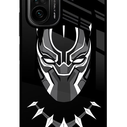 Black Panther Mi 11X/11X Pro Glass Case Back Cover by Casekaro