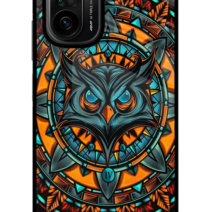 Angry Owl Art Mi 11X/11X Pro Glass Case Back Cover by Casekaro