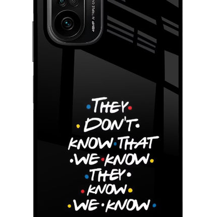 FRIENDS Dialogue Mi 11X/11X Pro Glass Case Back Cover by Casekaro