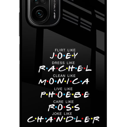 FRIENDS Character Mi 11X/11X Pro Glass Case Back Cover by Casekaro