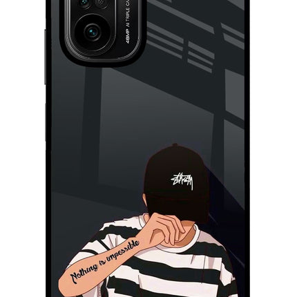 Aesthetic Boy Mi 11X/11X Pro Glass Case Back Cover by Casekaro