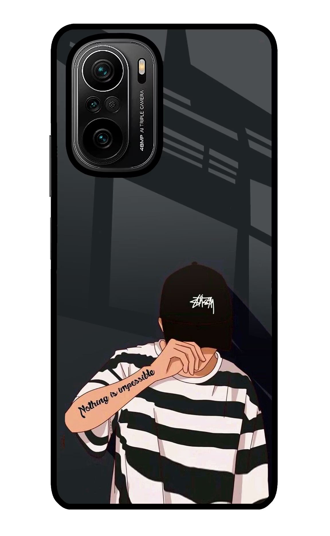 Aesthetic Boy Mi 11X/11X Pro Glass Case Back Cover by Casekaro