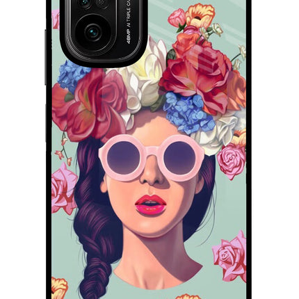 Pretty Girl Mi 11X/11X Pro Glass Case Back Cover by Casekaro