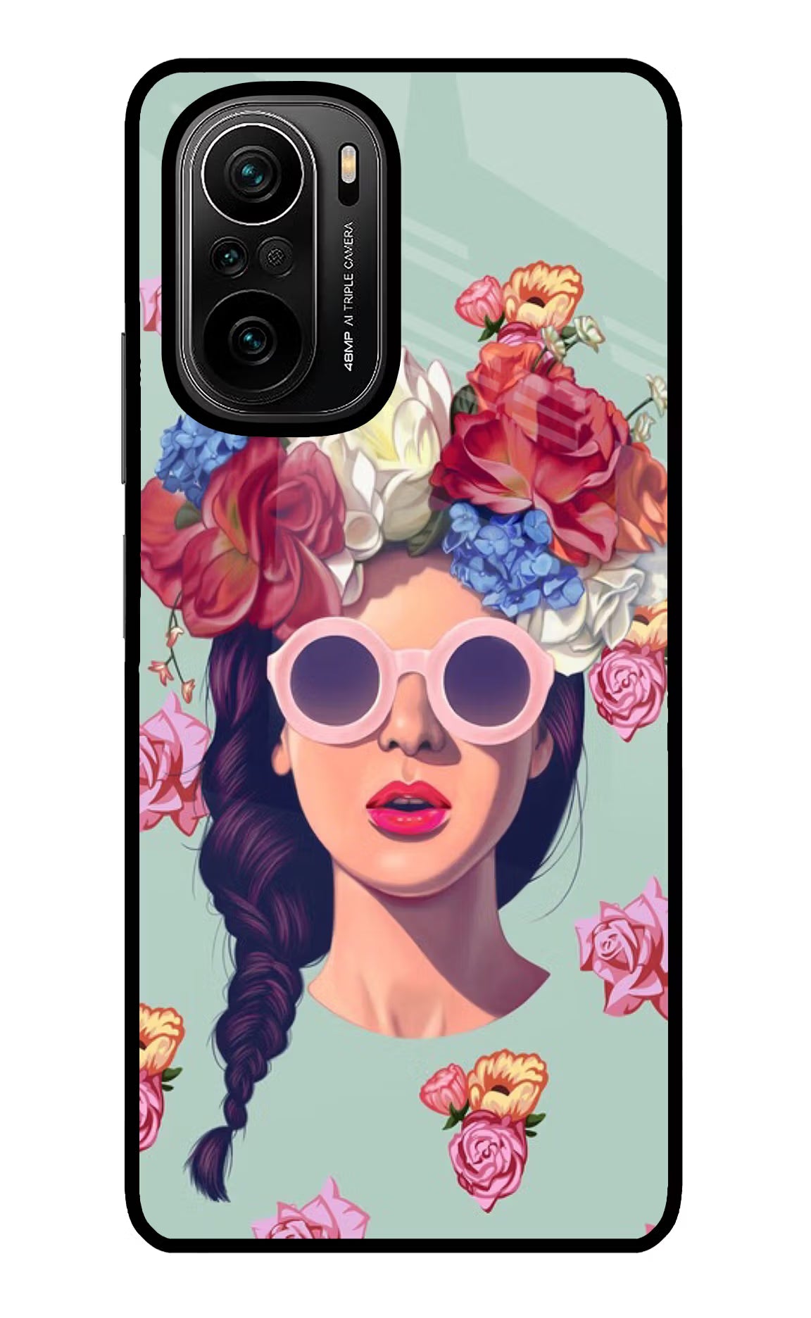 Pretty Girl Mi 11X/11X Pro Glass Case Back Cover by Casekaro