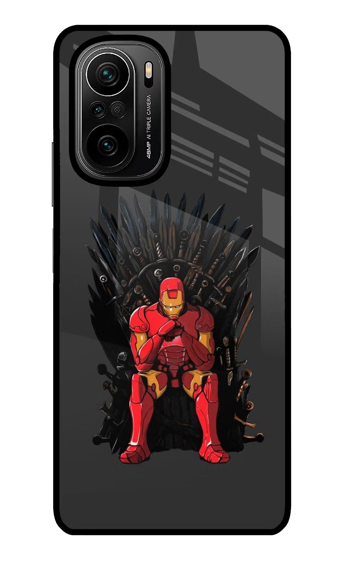 Ironman Throne Mi 11X/11X Pro Glass Case Back Cover by Casekaro