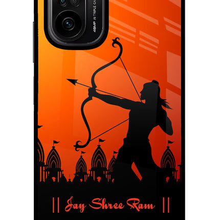 Lord Ram - 4 Mi 11X/11X Pro Glass Case Back Cover by Casekaro