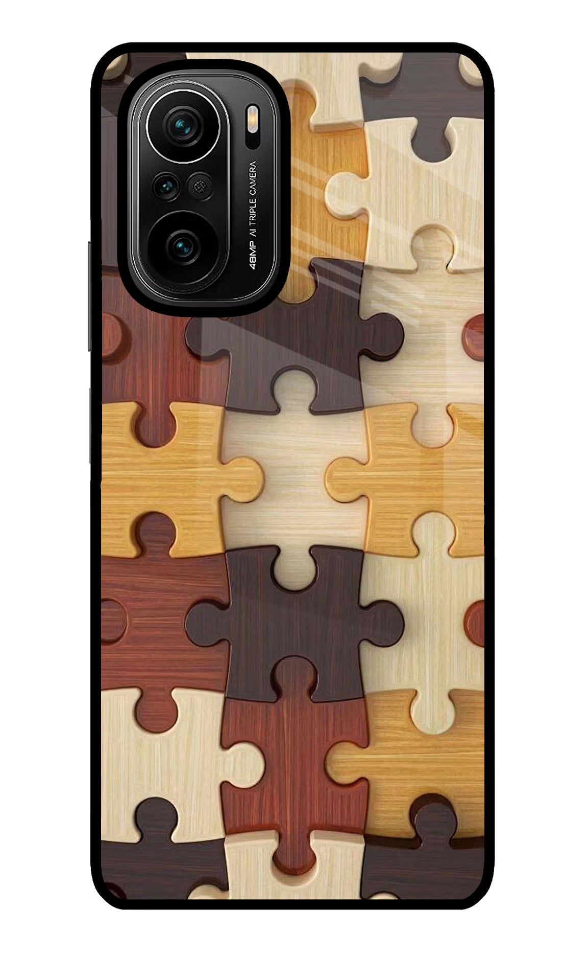 Wooden Puzzle Mi 11X/11X Pro Glass Case