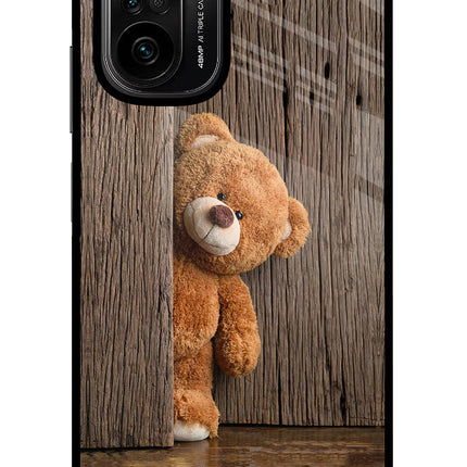 Teddy Wooden Mi 11X/11X Pro Glass Case Back Cover by Casekaro