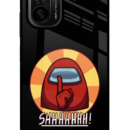 Among Us Shhh! Mi 11X/11X Pro Glass Case Back Cover by Casekaro