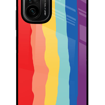 Rainbow Mi 11X/11X Pro Glass Case Back Cover by Casekaro