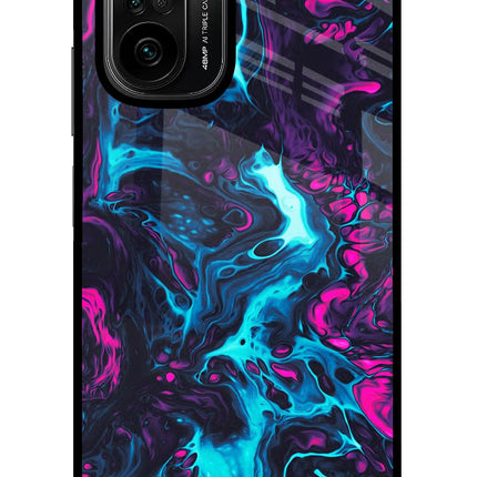 Abstract Mi 11X/11X Pro Glass Case Back Cover by Casekaro