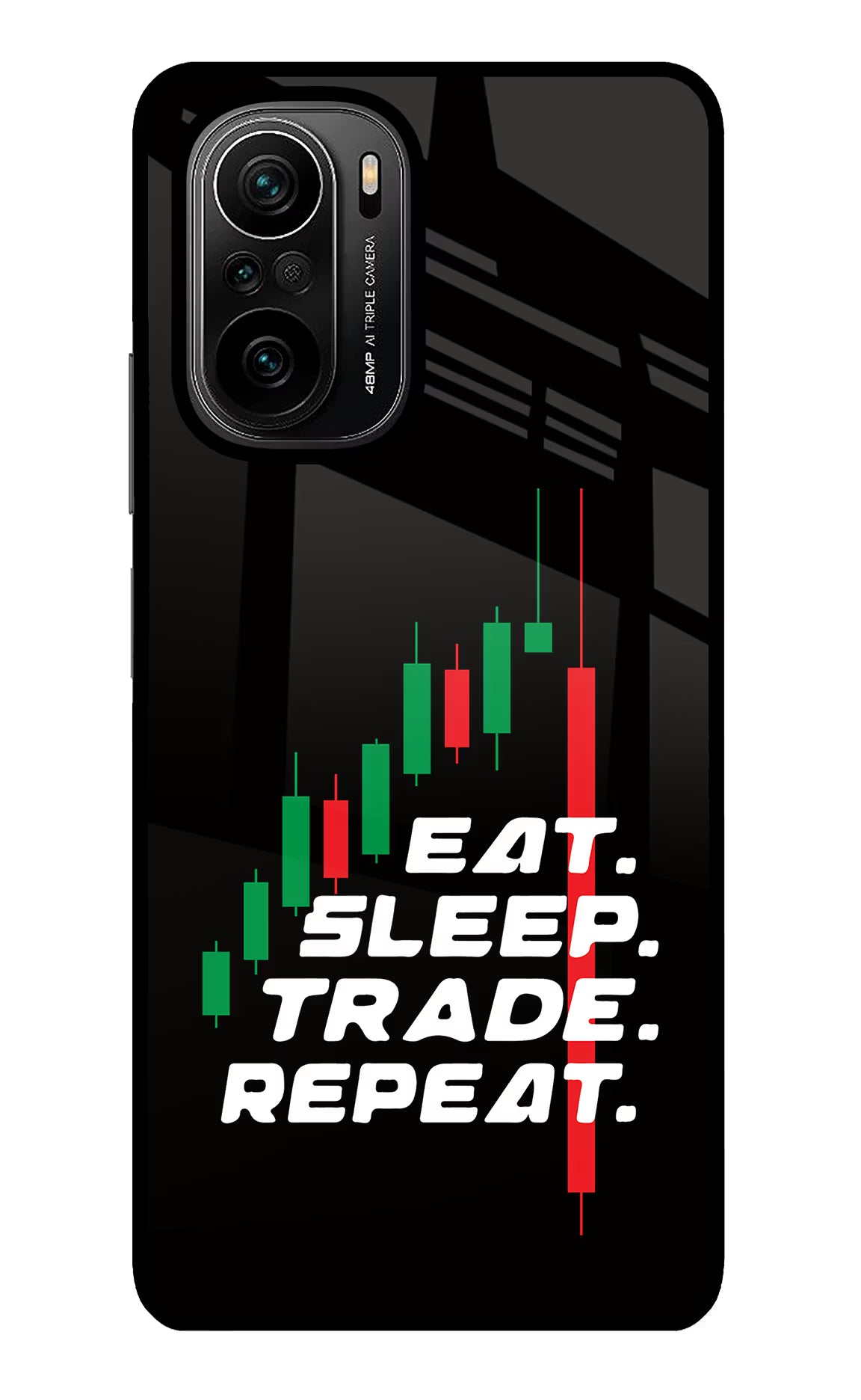 Eat Sleep Trade Repeat Mi 11X/11X Pro Glass Case