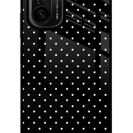 White Dots Mi 11X/11X Pro Glass Case Back Cover by Casekaro