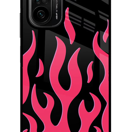 Fire Flames Mi 11X/11X Pro Glass Case Back Cover by Casekaro
