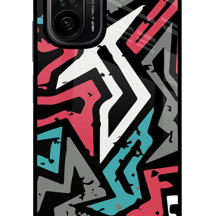 Geometric Graffiti Mi 11X/11X Pro Glass Case Back Cover by Casekaro