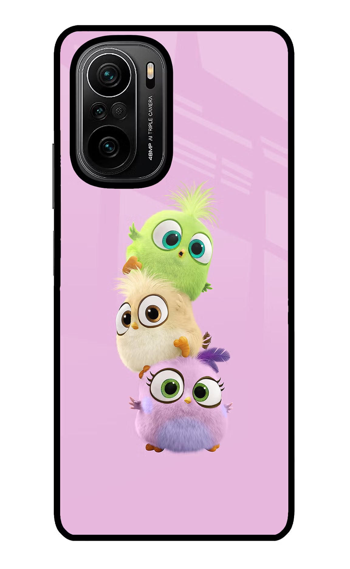 Cute Little Birds Mi 11X/11X Pro Glass Case Back Cover by Casekaro