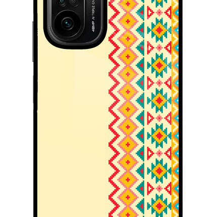 Ethnic Seamless Mi 11X/11X Pro Glass Case Back Cover by Casekaro