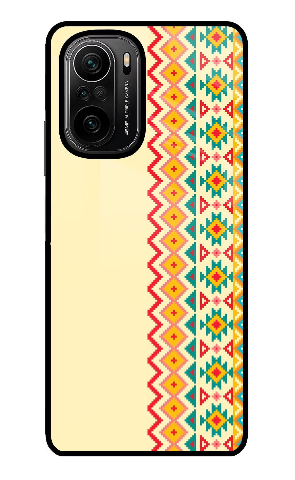 Ethnic Seamless Mi 11X/11X Pro Glass Case Back Cover by Casekaro