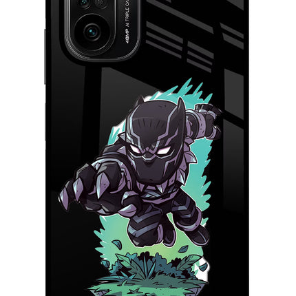 Black Panther Mi 11X/11X Pro Glass Case Back Cover by Casekaro