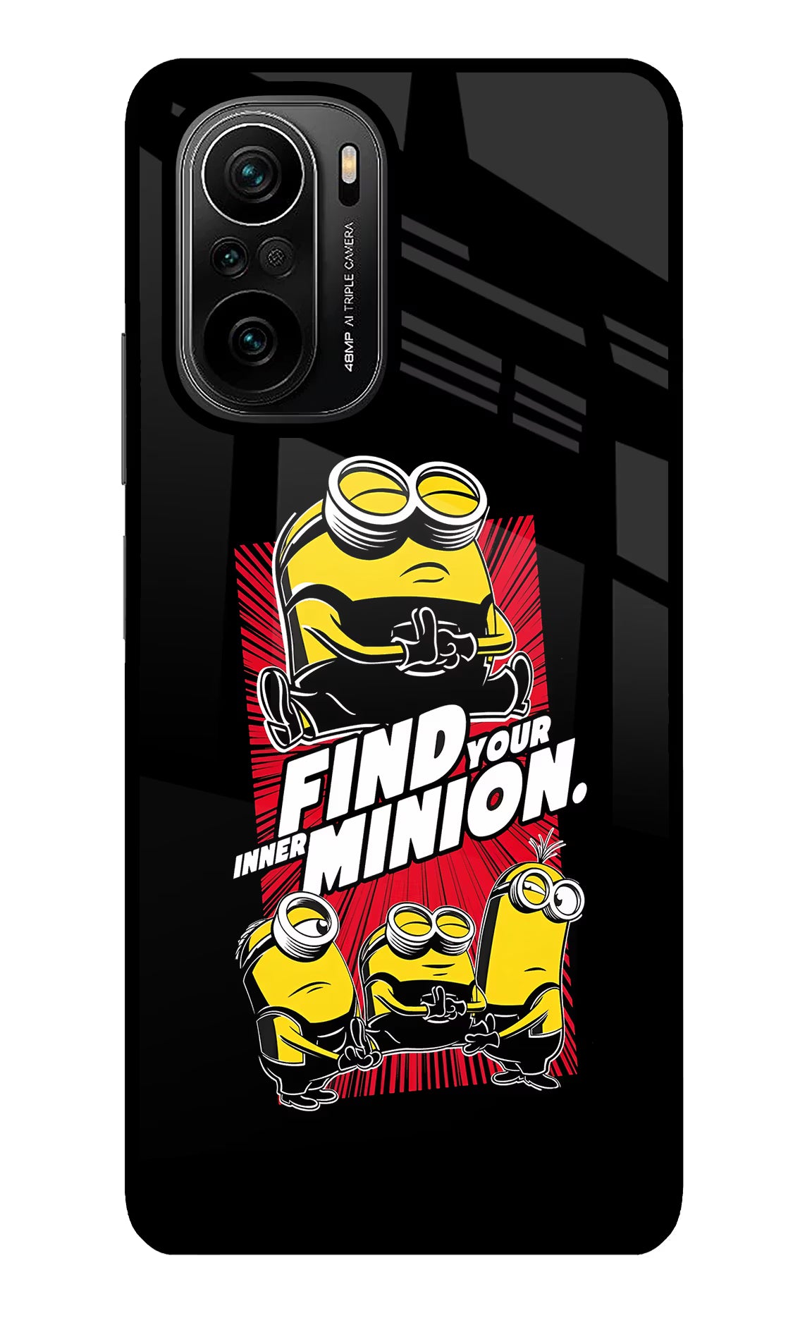 Find your inner Minion Mi 11X/11X Pro Glass Case Back Cover by Casekaro