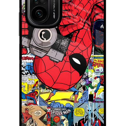 Spider Man Mi 11X/11X Pro Glass Case Back Cover by Casekaro