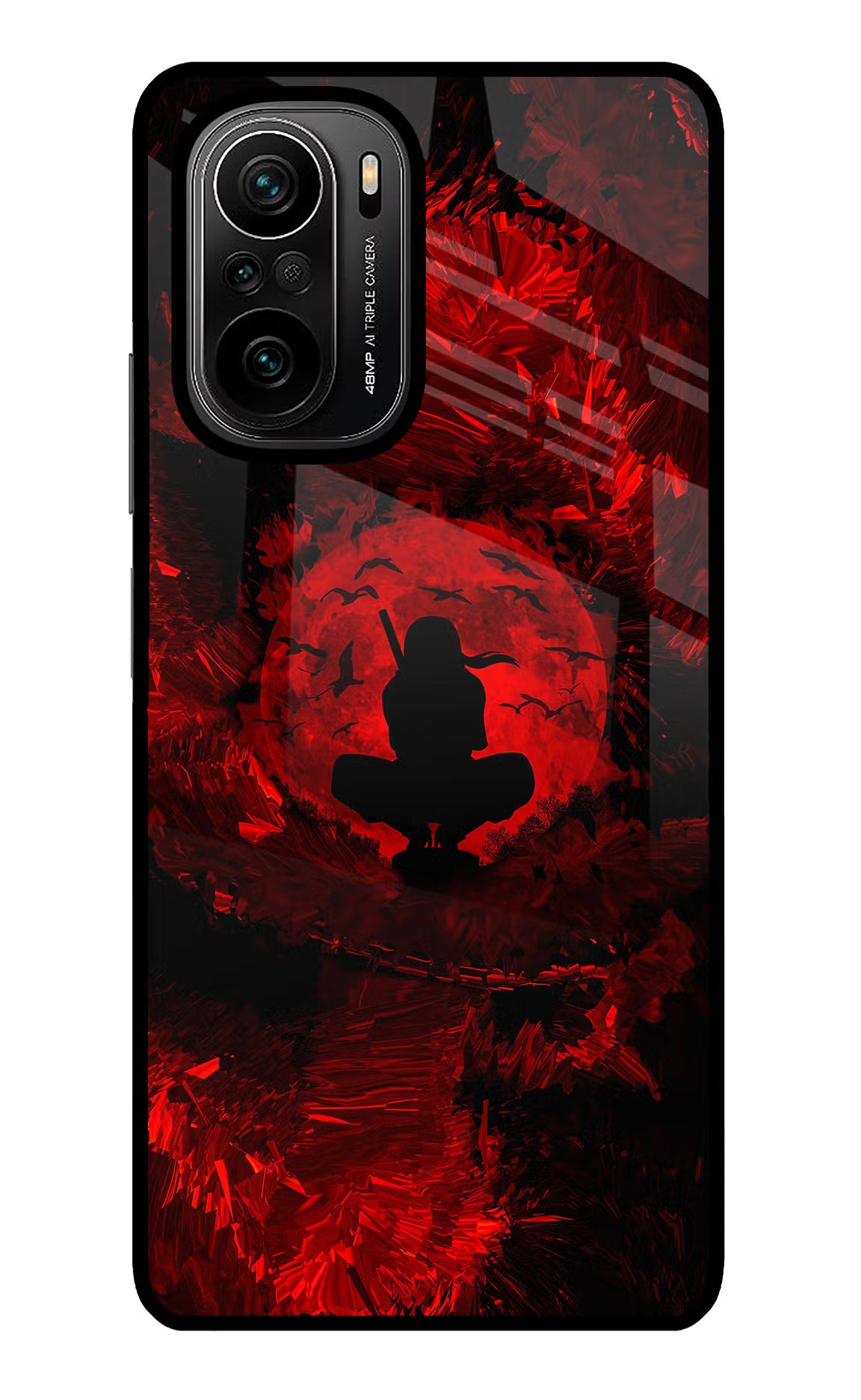 Itachi Uchiha Mi 11X/11X Pro Glass Case Back Cover by Casekaro
