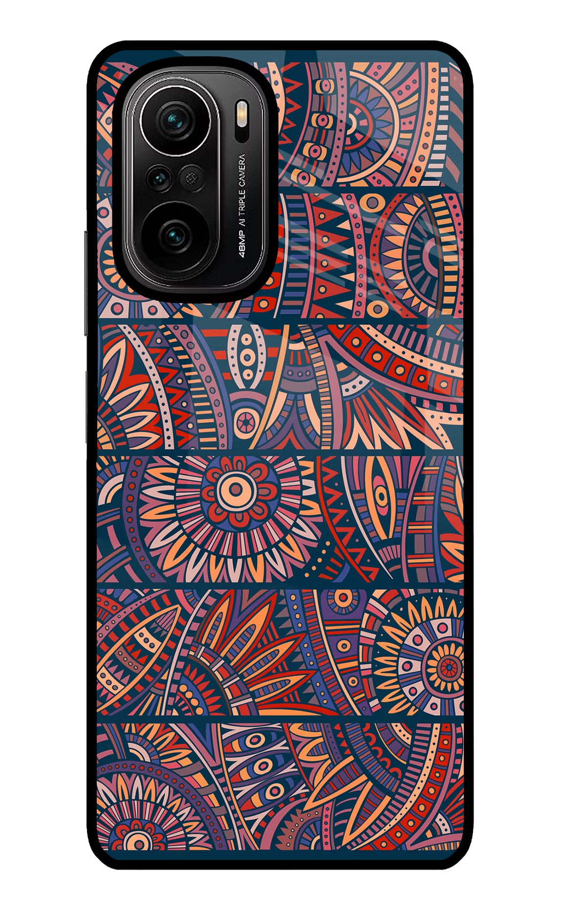 African Culture Design Mi 11X/11X Pro Glass Case Back Cover by Casekaro