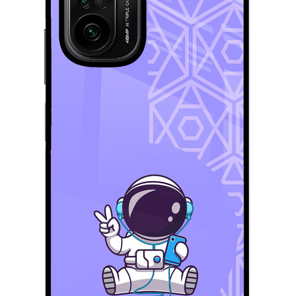 Cute Astronaut Chilling Mi 11X/11X Pro Glass Case