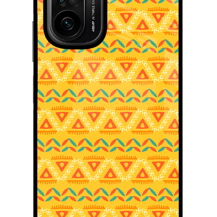 Tribal Pattern Mi 11X/11X Pro Glass Case Back Cover by Casekaro