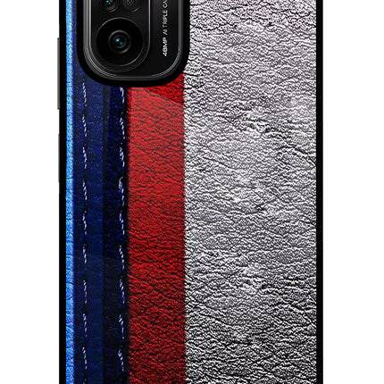 BMW Stripes Mi 11X/11X Pro Glass Case Back Cover by Casekaro