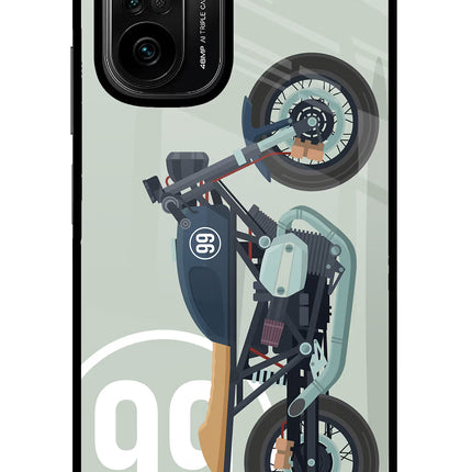 Classic Cafe Racer 99 Mi 11X/11X Pro Glass Case Back Cover by Casekaro