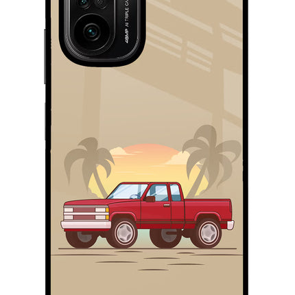 Desert Classic Drive Mi 11X/11X Pro Glass Case Back Cover by Casekaro