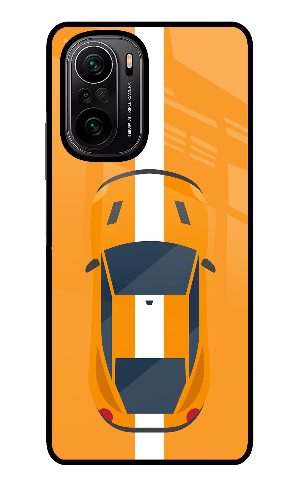Highway Pursuit Mi 11X/11X Pro Glass Case Back Cover by Casekaro