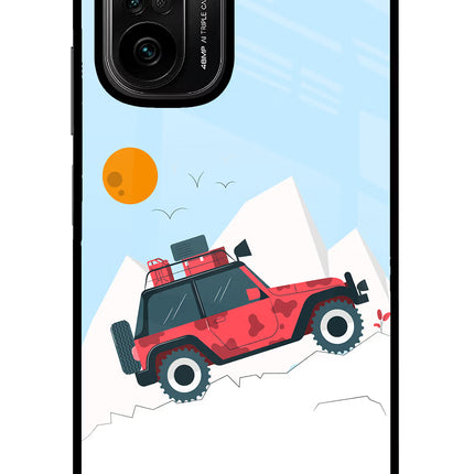Mountain Trail Beast Mi 11X/11X Pro Glass Case Back Cover by Casekaro