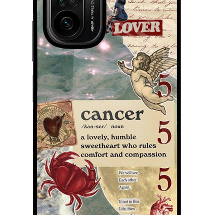 Cancer Zodiac Mi 11X/11X Pro Glass Case Back Cover by Casekaro