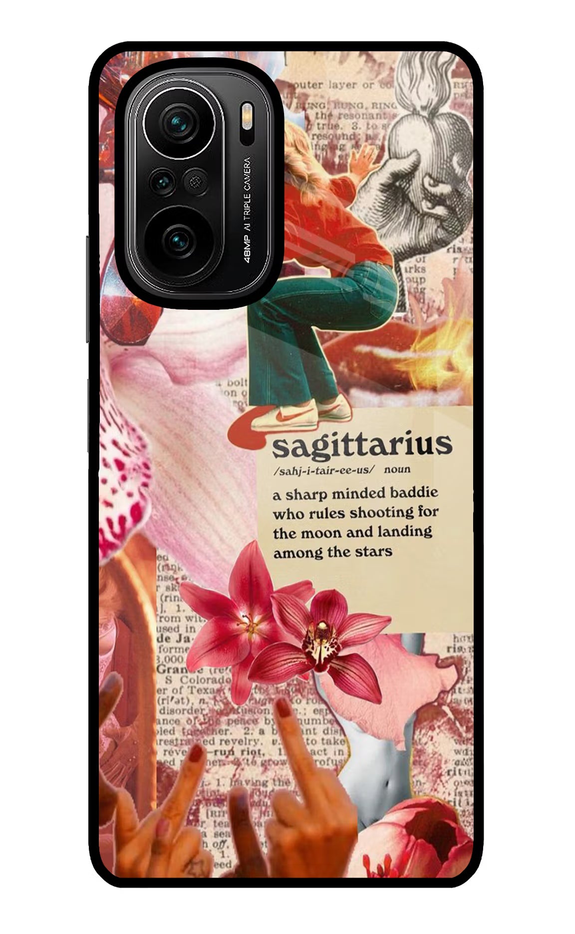 Sagittarius Zodiac Mi 11X/11X Pro Glass Case Back Cover by Casekaro